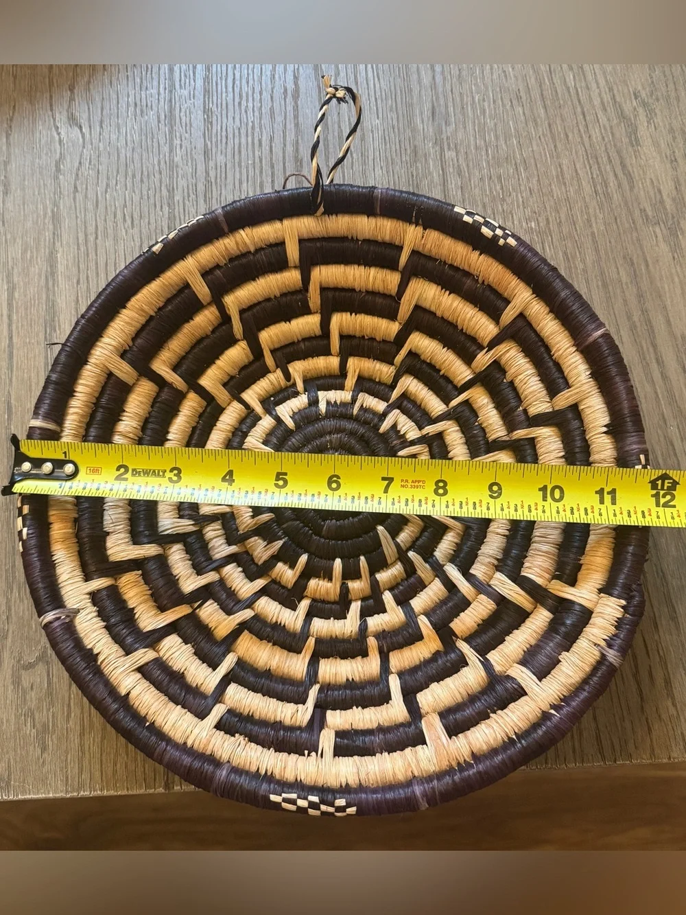 Handwoven Native American Coil Basket